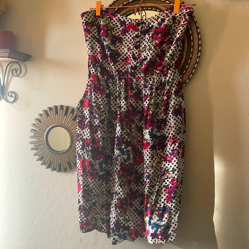 Torrid size 1 mini strapless dress